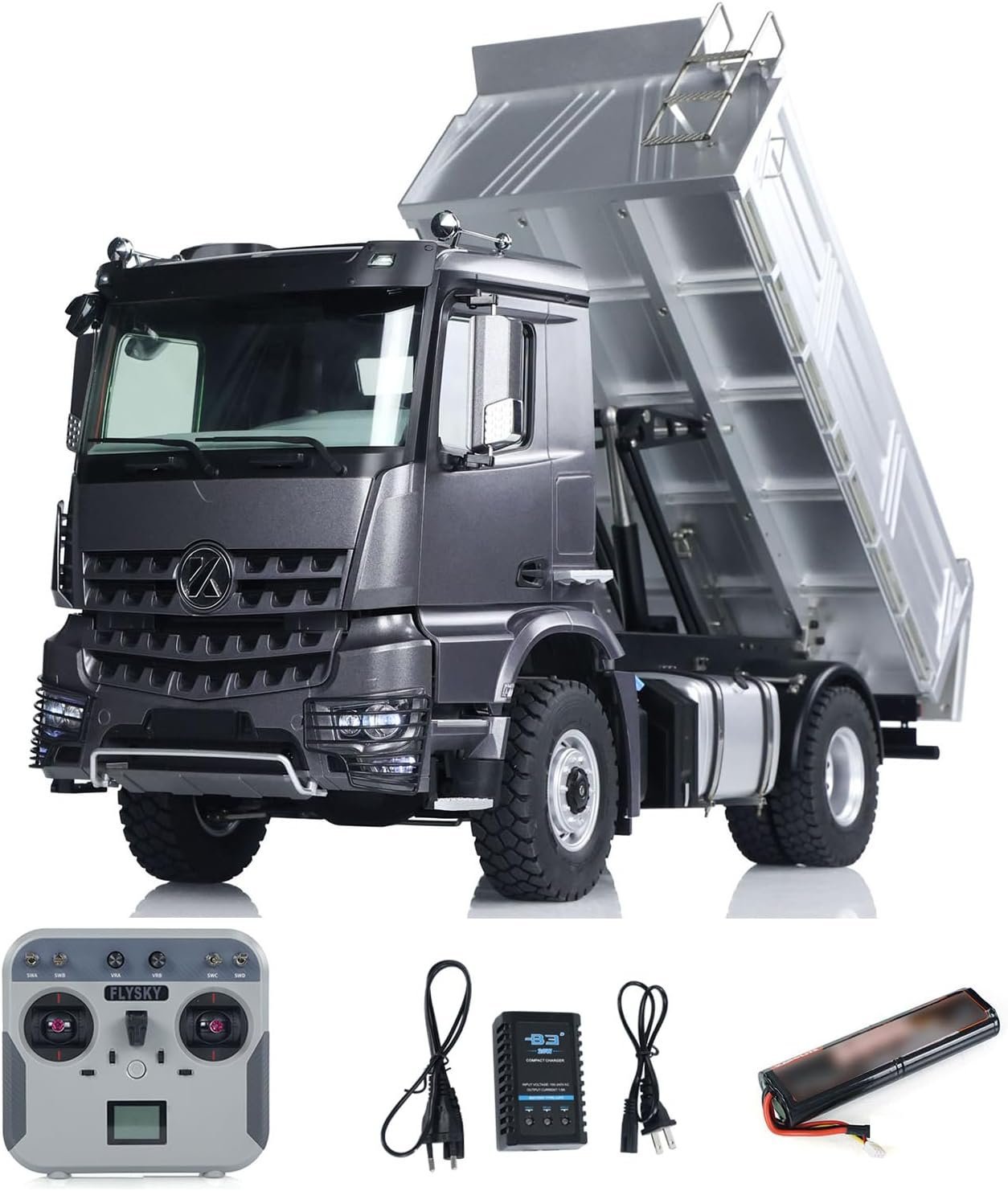 1/14 Kabolite 5701 RC Dump Truck 4x4 Remote Control Dumper Car Sound Light Model