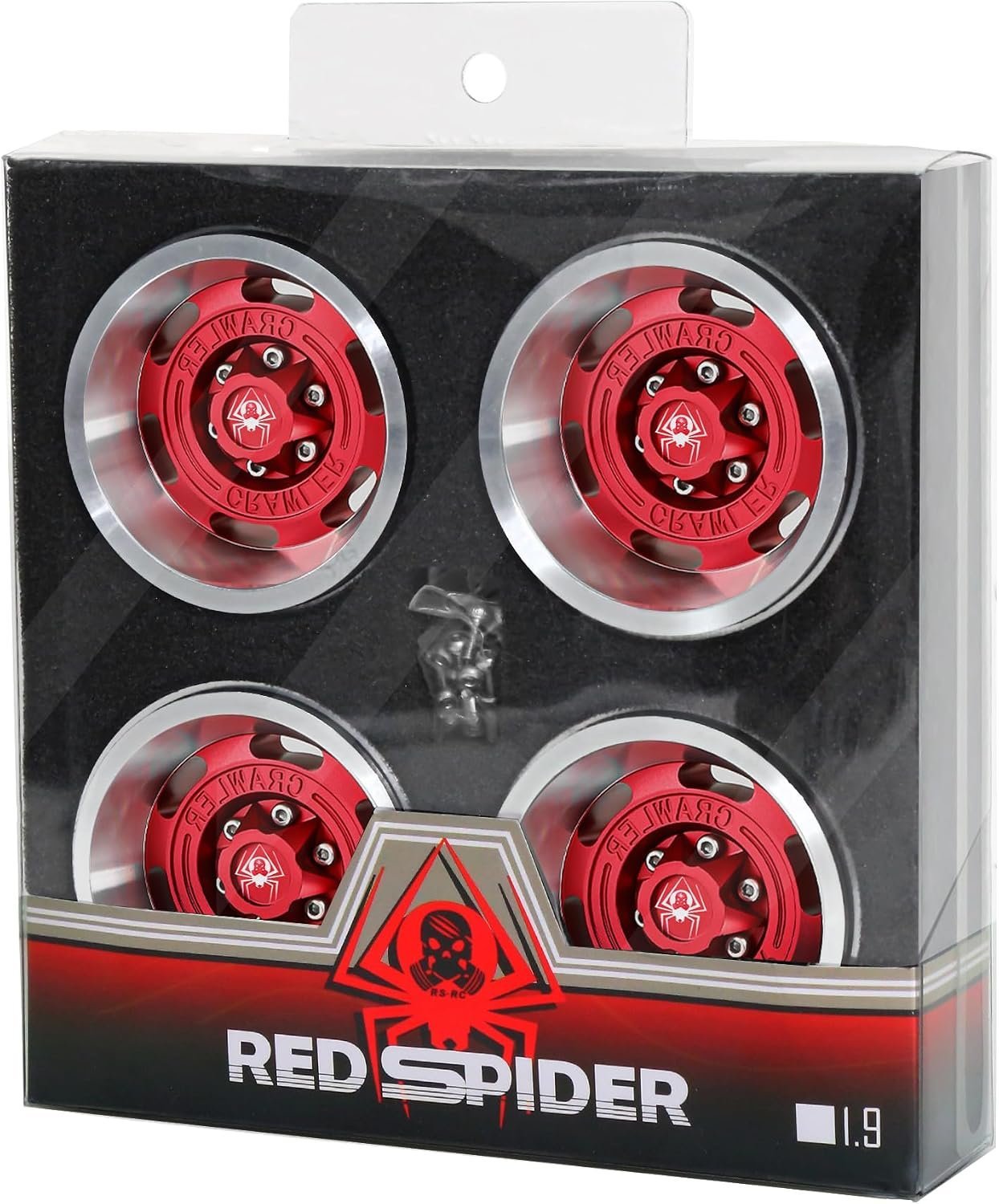 Red Spider Vintage Design 1.9inch Beadlock Wheel Rims Aluminum Alloy - Image 4