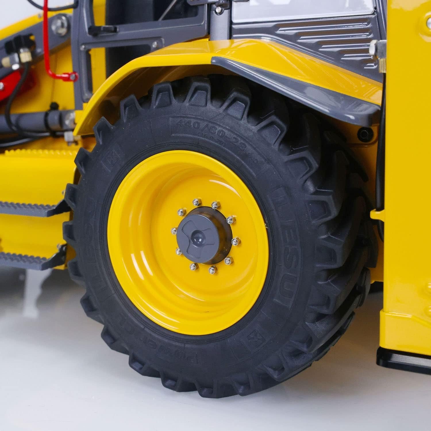 Lesu 1/14 Metal Hydraulic Rc Backhoe Loader Aoue Bl71 2 in 1 Electric Excavator Heavy Hydraulic Model - Image 11