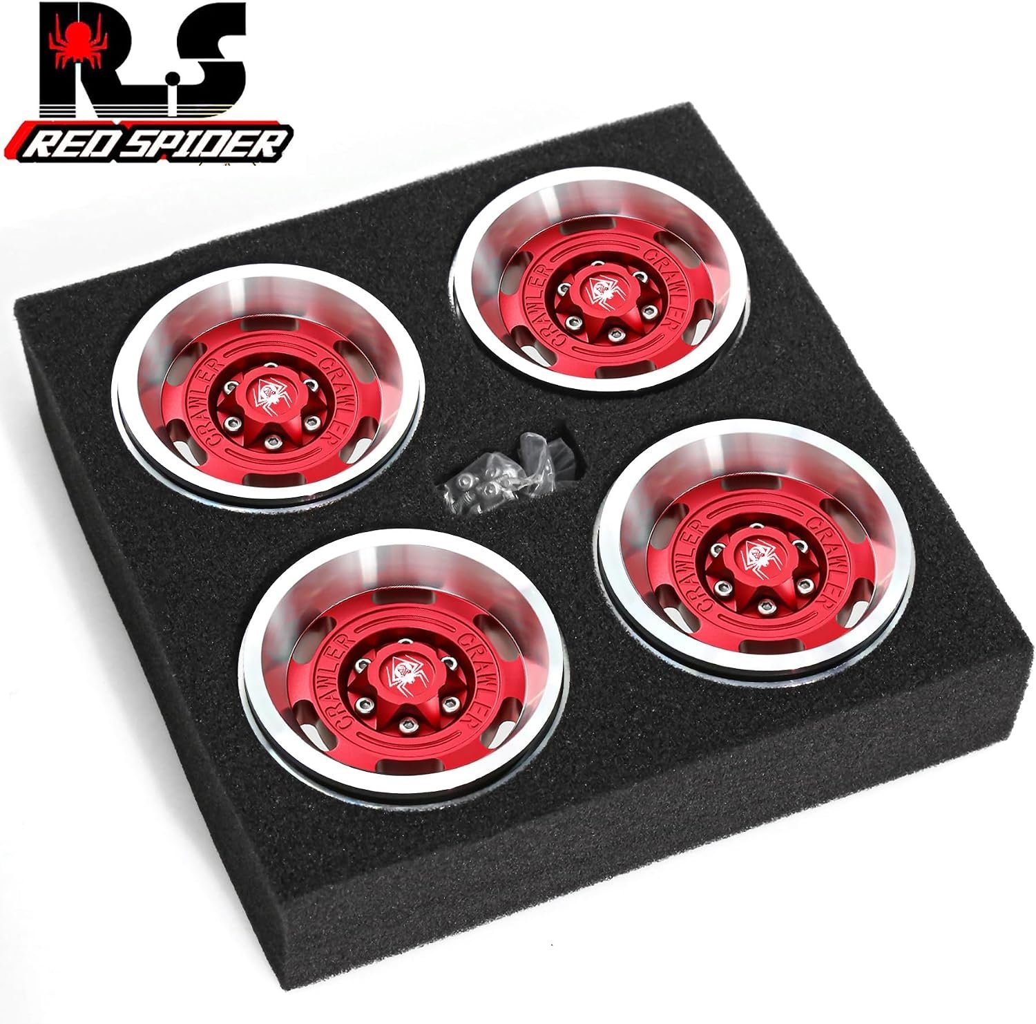Red Spider Vintage Design 1.9inch Beadlock Wheel Rims Aluminum Alloy - Image 5