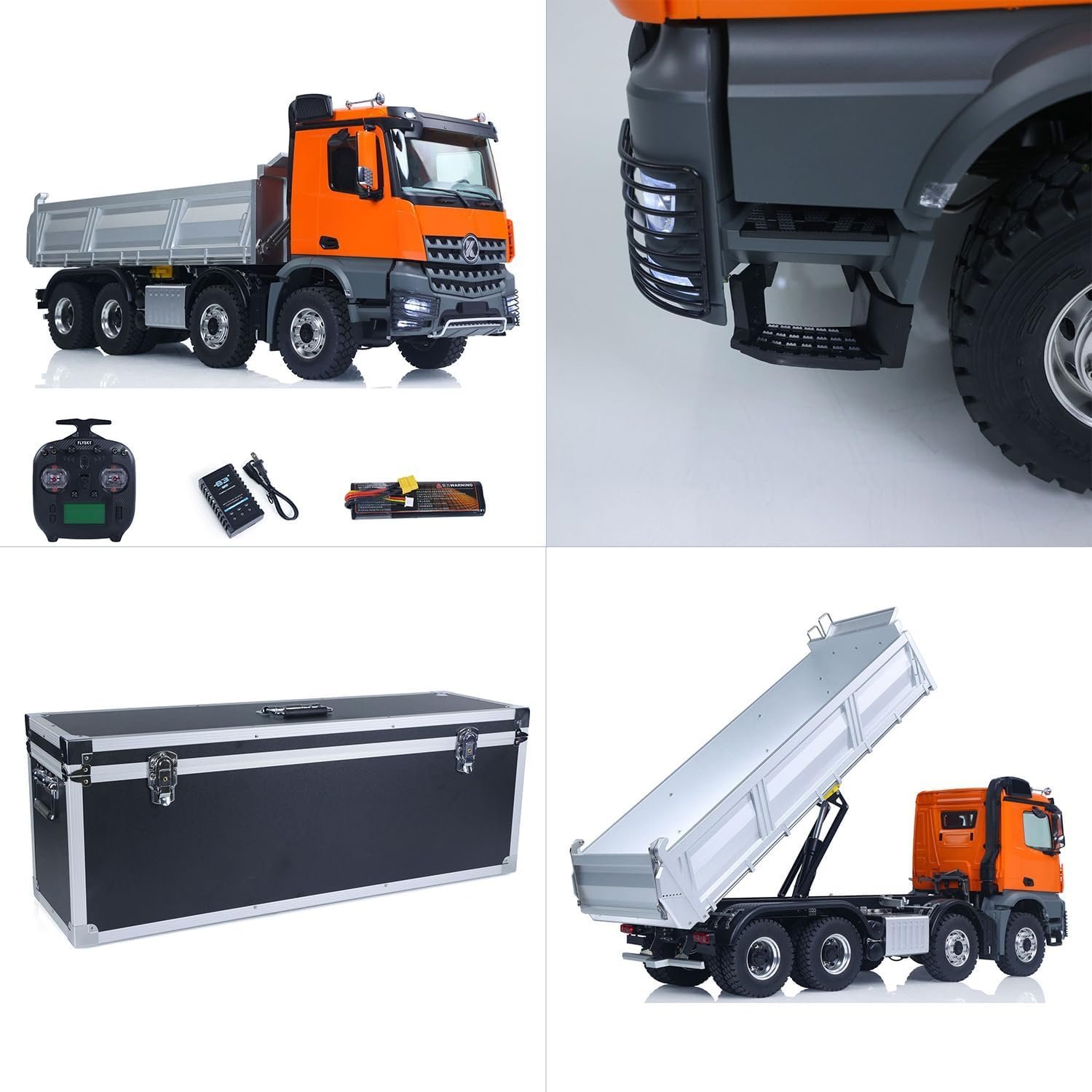 1/14 Kabolite K5703 8×8 Metal Electric RC Tipper Remote Control Dump Truck - Image 9