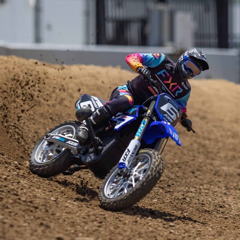 1/4 Promoto-MX Pro Circuit 2S RTR Brushless Motorcycle, Blue - Image 2