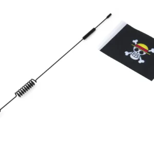 Metal Antenna with Flag Simulation Decoration Accessories for 1/7 & 1/10 RC Crawler 28cm