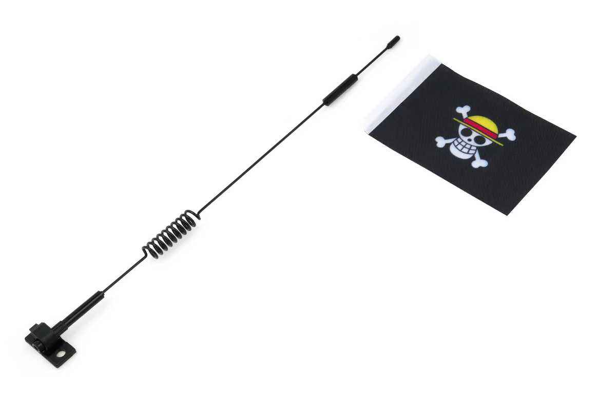 Metal Antenna with Flag Simulation Decoration Accessories for 1/7 & 1/10 RC Crawler 28cm
