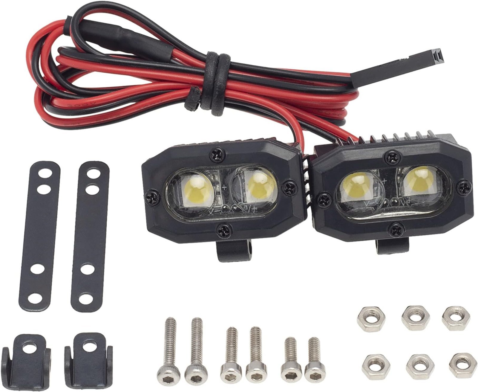 Rc Car Bright Double Led Lights Headlight Spotlight - Image 2
