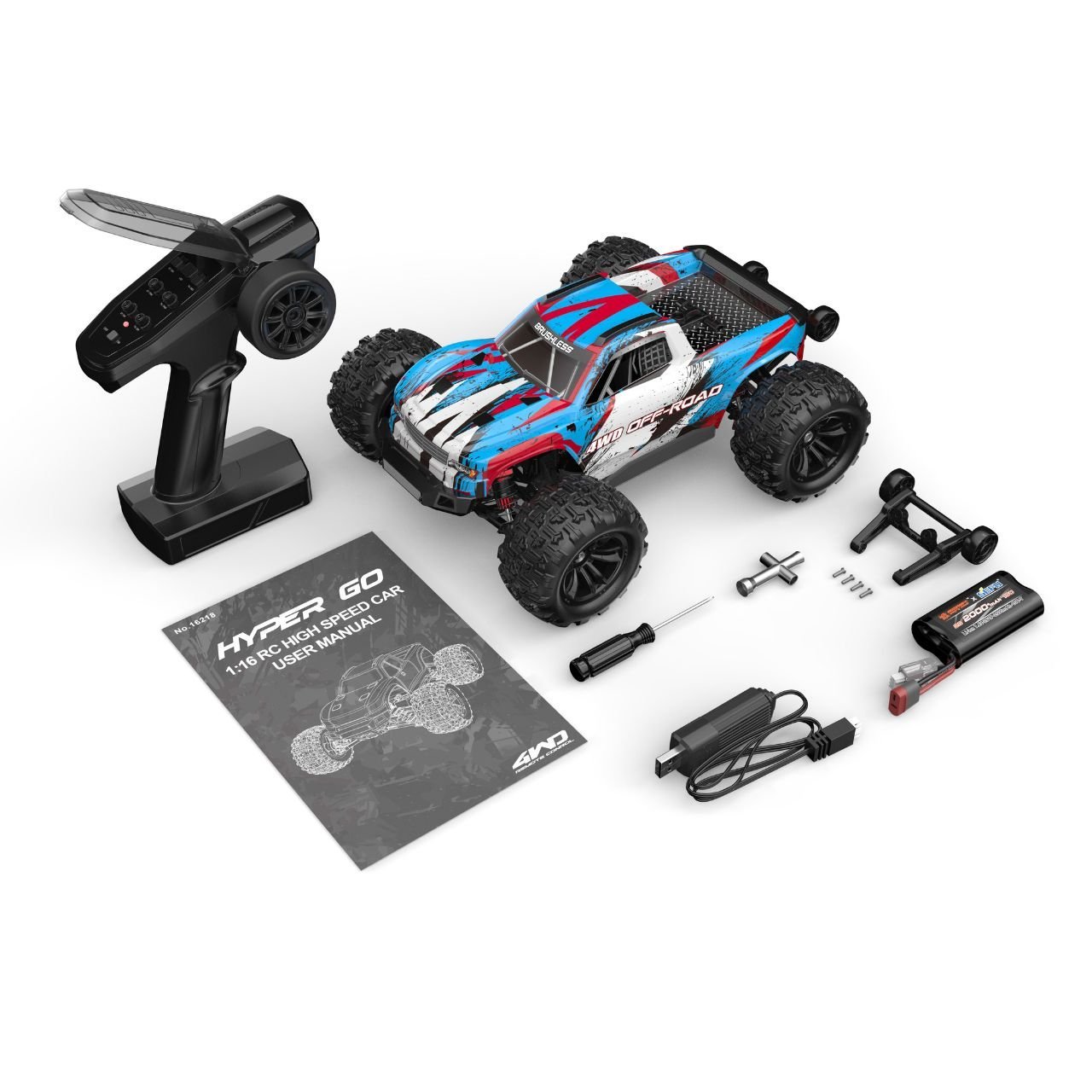 MJX Hyper Go 16218 Brushless 1/16 RC Car 4WD High Speed Off-Road RC - Image 5