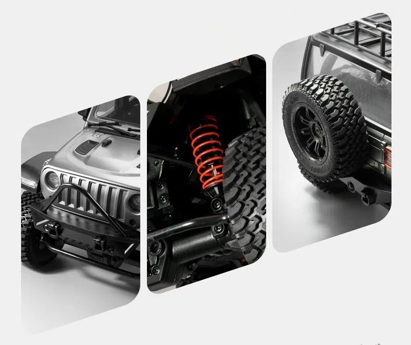 MN128 RTR 1/12 2.4G 4WD RC Crawler with LED Light - Image 2