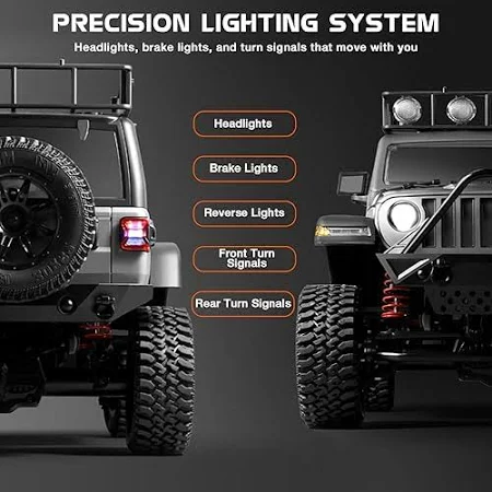 MN128 RTR 1/12 2.4G 4WD RC Crawler with LED Light - Image 3