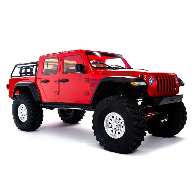 1/10 SCX10 III Jeep JT Gladiator 4X4 RTR Rock Crawler, Red - Image 6